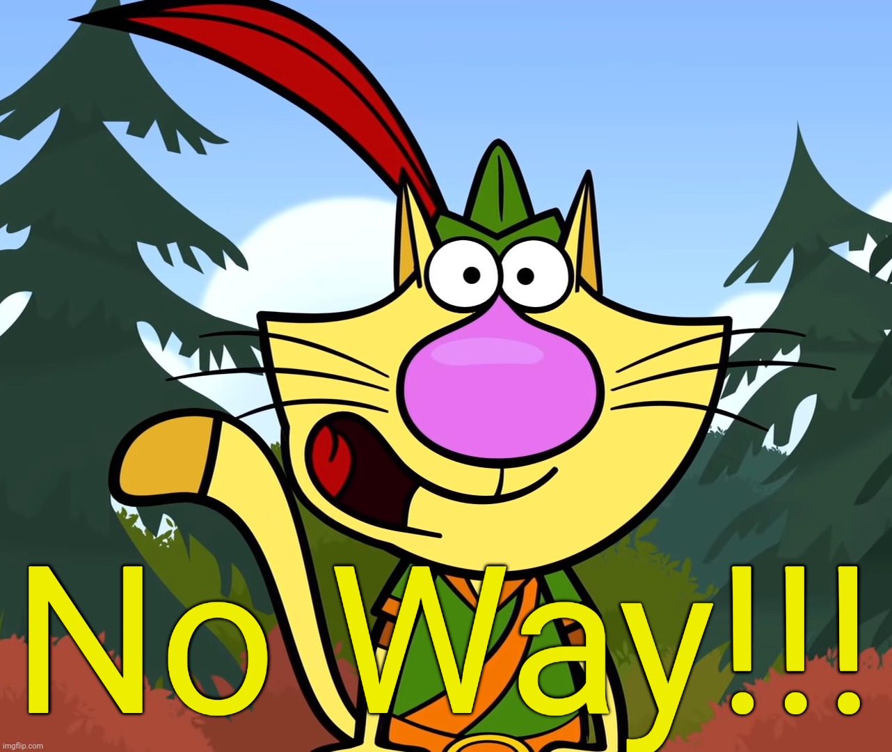 No Way!! (Nature Cat) | No Way!!! | image tagged in no way nature cat | made w/ Imgflip meme maker