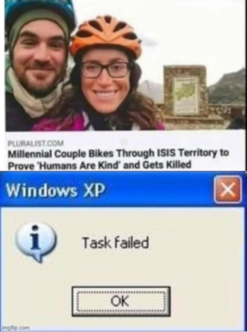 They tried | image tagged in task failed successfully,memes,funny,isis,fail | made w/ Imgflip meme maker