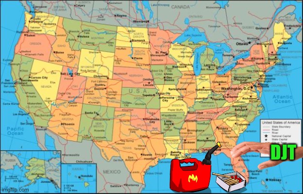 map of United States | DJT | image tagged in map of united states | made w/ Imgflip meme maker