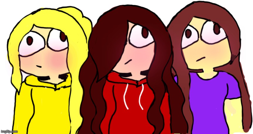 Random pics of old art found in my drive part 1: Le Faiths | image tagged in jaiden,lily,aria | made w/ Imgflip meme maker