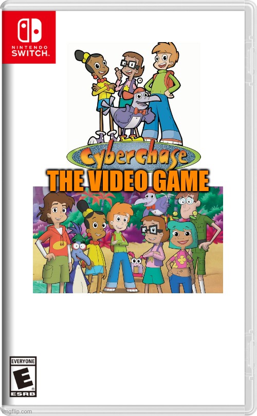 Cyberchase the video game | THE VIDEO GAME | image tagged in nintendo switch | made w/ Imgflip meme maker
