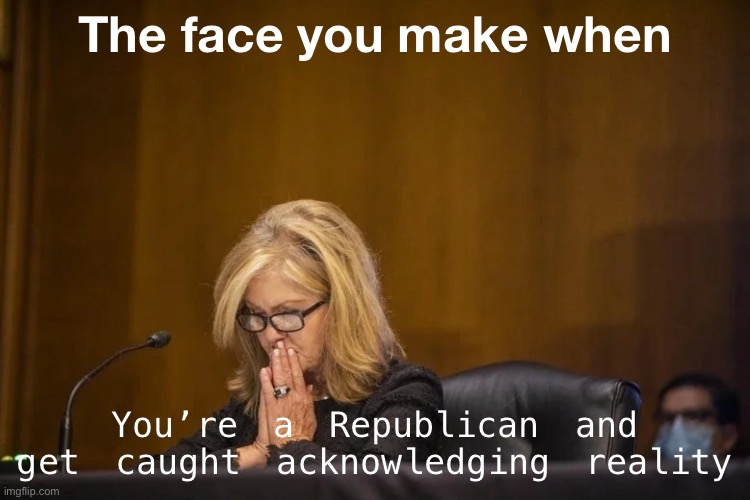 Sen. Marsha Blackburn (R-TN) claims she “misspoke” when referring to Biden & Harris as President- and Vice-President-elect. Oops | The face you make when; You’re a Republican and get caught acknowledging reality | image tagged in senator marsha blackburn,election 2020,2020 elections,oops,republicans,senators | made w/ Imgflip meme maker