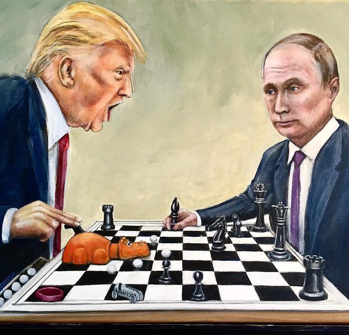 High Quality Trump chess hungry hungry hippos Blank Meme Template