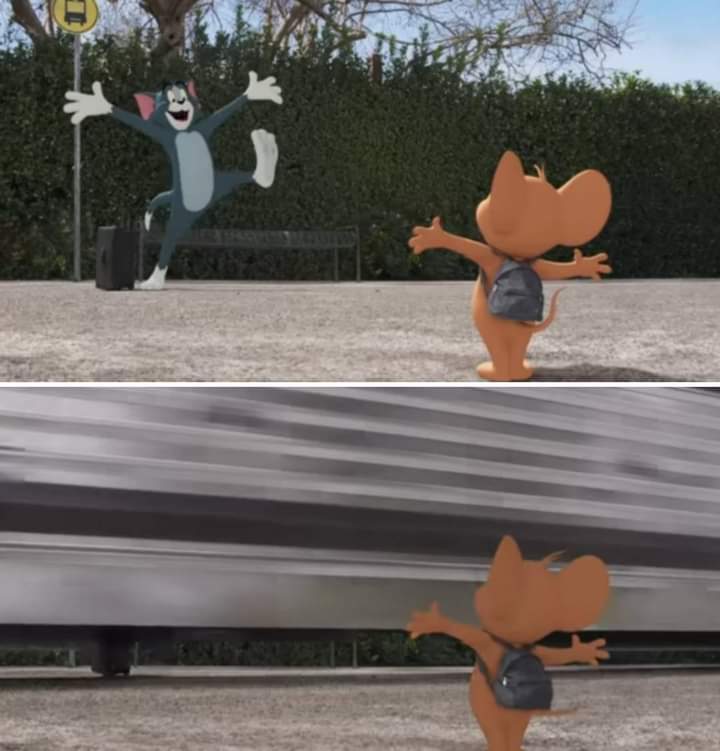 High Quality Tom and Jerry movie template Blank Meme Template