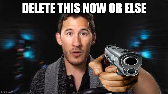 Markiplier wants you to delete this | DELETE THIS NOW OR ELSE | image tagged in markiplier pointing | made w/ Imgflip meme maker