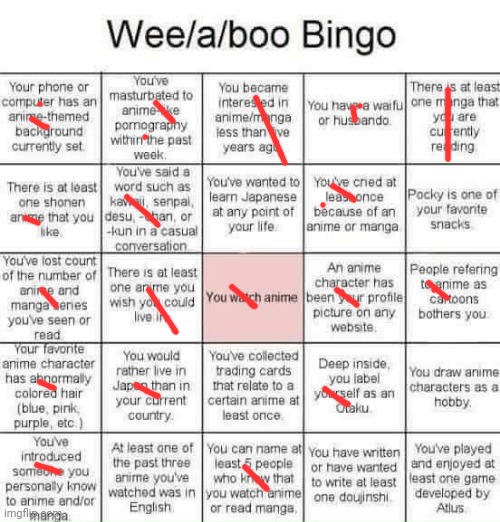 Damn son | image tagged in weeaboo bingo,anime | made w/ Imgflip meme maker