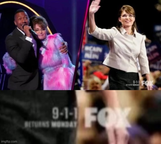 When Sarah Palin is still technically on FOX. | image tagged in fox news,sarah palin | made w/ Imgflip meme maker