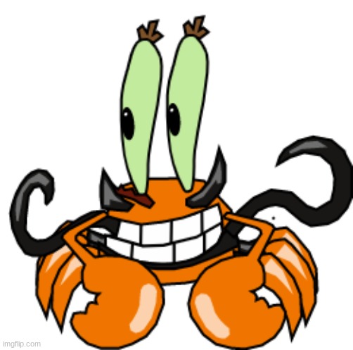 Mr Kraws (i had to use scratch and some sprites to make this) | image tagged in mixels,flexers,kraw,mr krabs,cursed image,memes | made w/ Imgflip meme maker