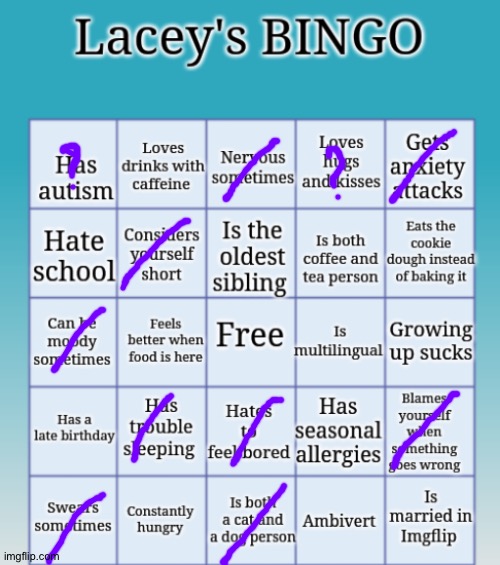 E. | image tagged in lacey's bingo | made w/ Imgflip meme maker