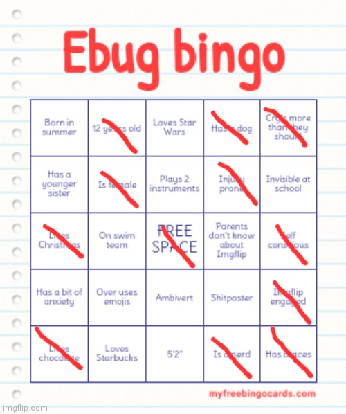 So close | image tagged in ebug bingo | made w/ Imgflip meme maker