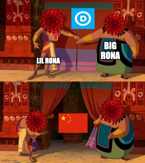 Curtain reveal | BIG RONA; LIL RONA | image tagged in curtain reveal | made w/ Imgflip meme maker