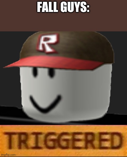 Roblox Triggered | FALL GUYS: | image tagged in roblox triggered | made w/ Imgflip meme maker