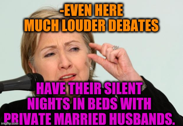 -Rule of acceptance. | -EVEN HERE MUCH LOUDER DEBATES; HAVE THEIR SILENT NIGHTS IN BEDS WITH PRIVATE MARRIED HUSBANDS. | image tagged in hillary clinton fingers,civil rights,population,political meme,american flag,presidential alert | made w/ Imgflip meme maker