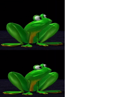 High Quality Shocked Frogger Blank Meme Template