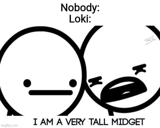Nobody:
Loki: | image tagged in loki,asdfmovie | made w/ Imgflip meme maker