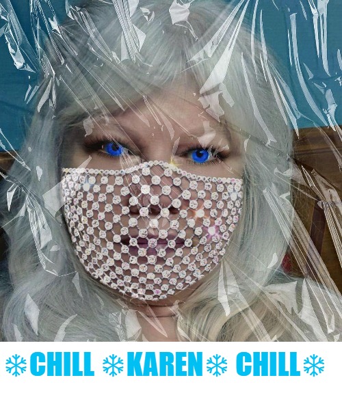 ❄CHILL ❄KAREN❄ CHILL❄Just another brainless Troll from MeWe | ❄CHILL ❄KAREN❄ CHILL❄ | image tagged in mewe trolls,chill,karens,omg karen,karen carpenter and smudge cat,karen the manager will see you now | made w/ Imgflip meme maker