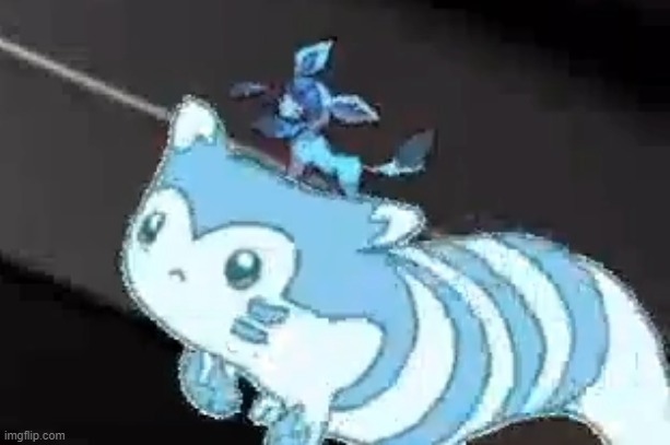 This is now a template | image tagged in furret and glaceon | made w/ Imgflip meme maker