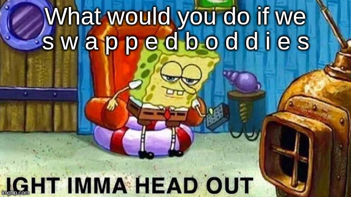 skreems | What would you do if we s w a p p e d b o d d i e s | image tagged in skreems | made w/ Imgflip meme maker