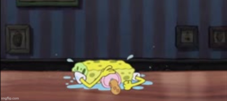 Spongebob depressed at the bar | image tagged in spongebob depressed at the bar | made w/ Imgflip meme maker