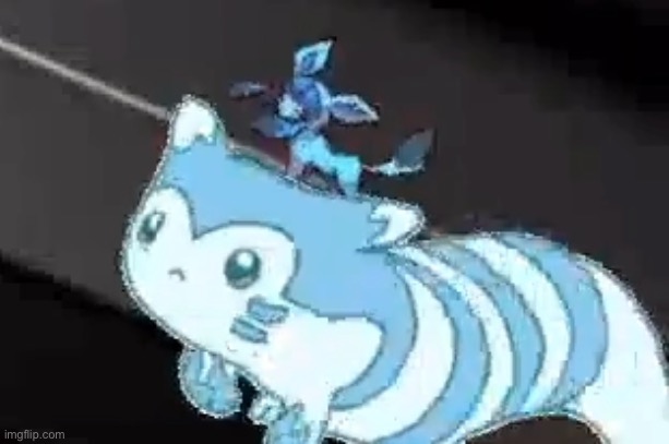Furret and Glaceon | image tagged in furret and glaceon | made w/ Imgflip meme maker