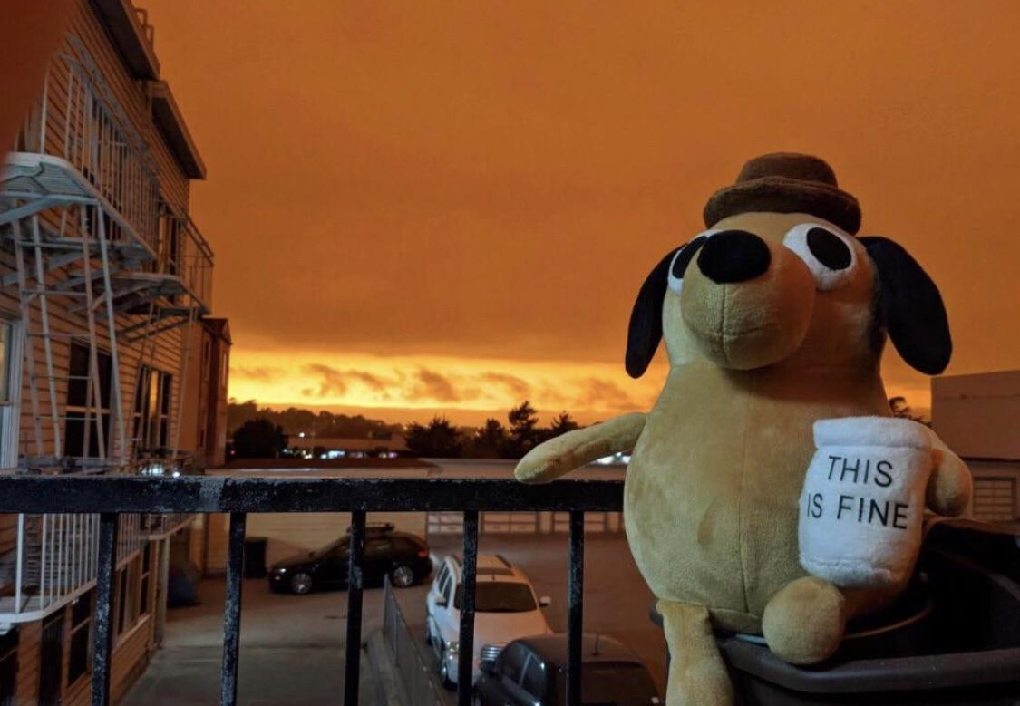 this is fine Blank Meme Template