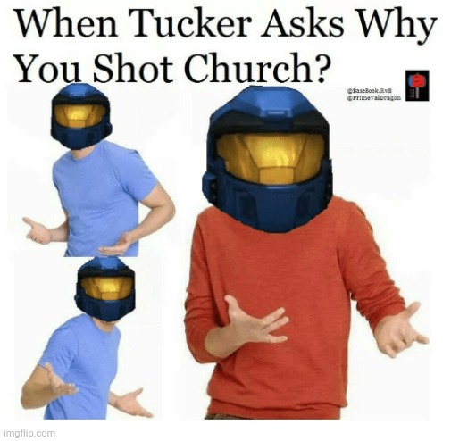 Final RvB meme for tonight | image tagged in tag | made w/ Imgflip meme maker