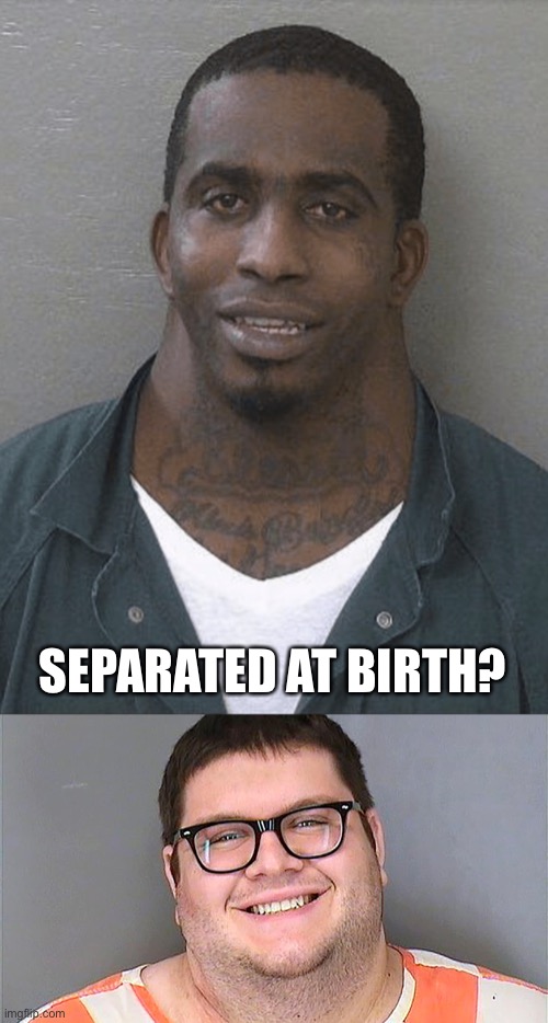 Are these two separated at birth? | SEPARATED AT BIRTH? | image tagged in neck guy,nebraska dude | made w/ Imgflip meme maker