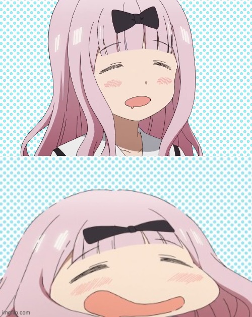 High Quality Chika melting Blank Meme Template