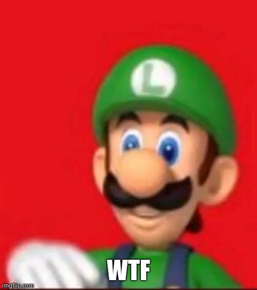 Luigi says wtf | WTF | image tagged in luigi says wtf | made w/ Imgflip meme maker