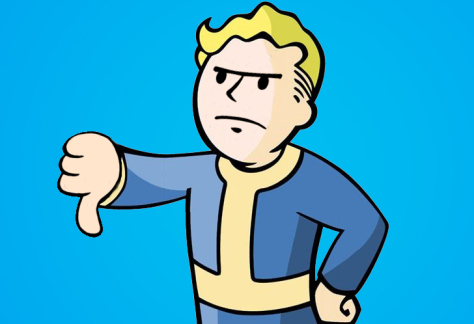 High Quality Vault Boy Thumbs Down Blank Meme Template