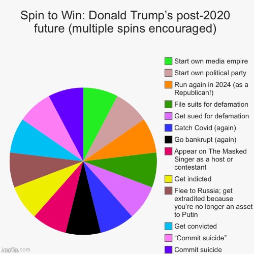 Spin to Win | image tagged in spin to win donald trump s post-2020 future,election 2020,2020 elections,trump is a moron,law,lawsuit | made w/ Imgflip meme maker