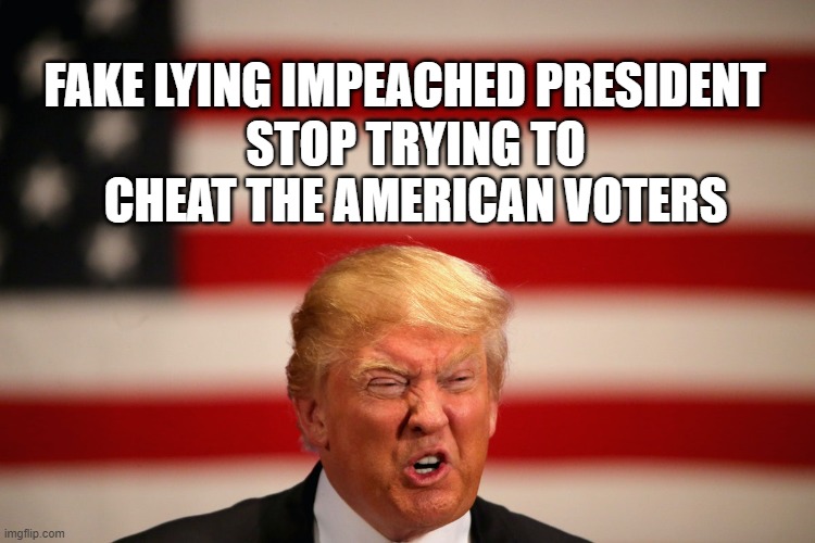 Democracy is STRONGER than LIES | FAKE LYING IMPEACHED PRESIDENT; STOP TRYING TO CHEAT THE AMERICAN VOTERS | image tagged in dump turmp,liar,conman,fake,traitor,impeached | made w/ Imgflip meme maker