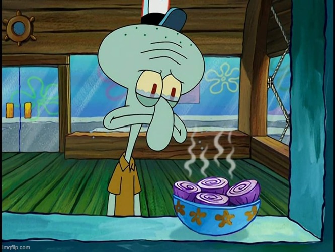 Squidward onion | image tagged in squidward onion | made w/ Imgflip meme maker
