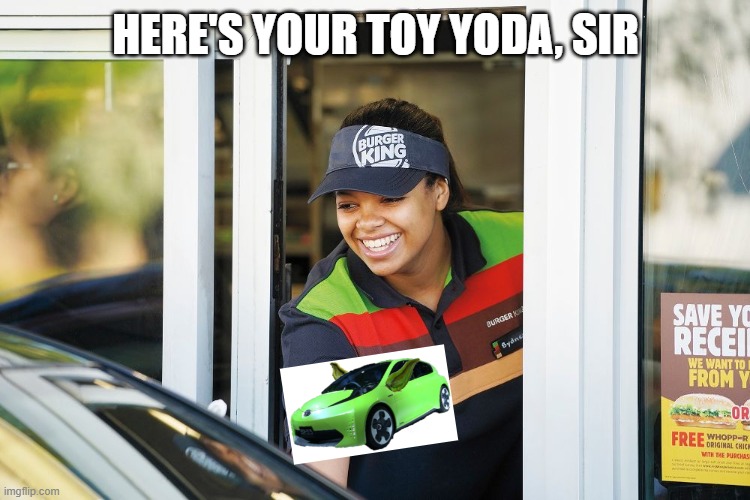 HERE'S YOUR TOY YODA, SIR | made w/ Imgflip meme maker