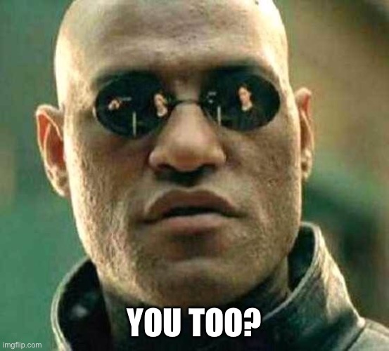 What if I told you that even if you took the blue pill your stil | YOU TOO? | image tagged in what if i told you that even if you took the blue pill your stil | made w/ Imgflip meme maker
