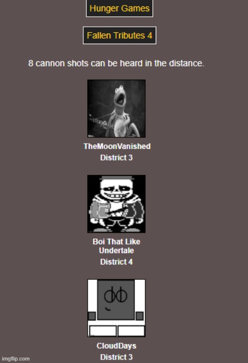 F | image tagged in hunger games | made w/ Imgflip meme maker