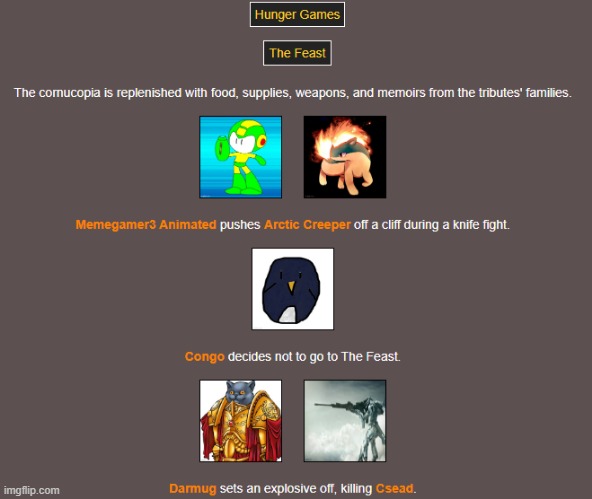 The Feast (1) | image tagged in hunger games | made w/ Imgflip meme maker