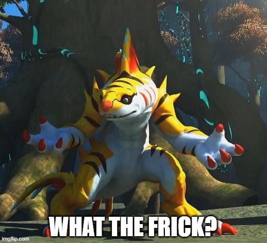 High Quality Tigershark what the frick? Blank Meme Template