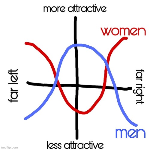 Based | image tagged in attractiveness political compass,repost,dating,politics lol,politics,men vs women | made w/ Imgflip meme maker