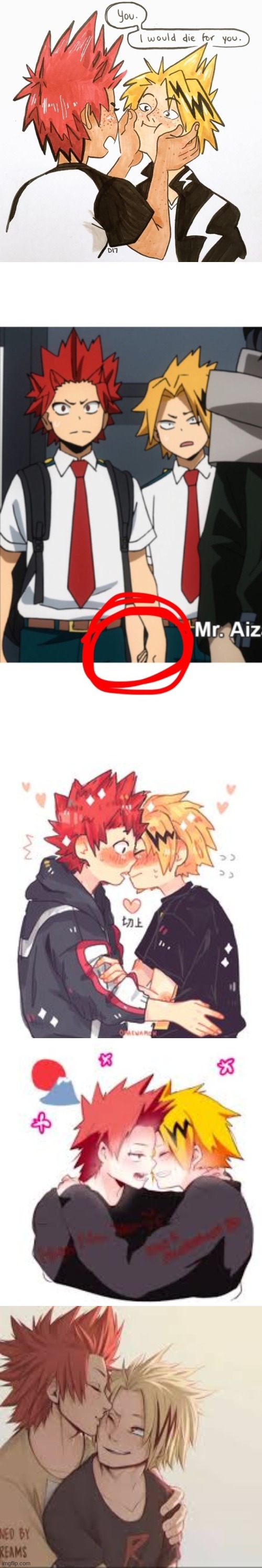 I'm bored so have some Denki x Kiri pictures | made w/ Imgflip meme maker