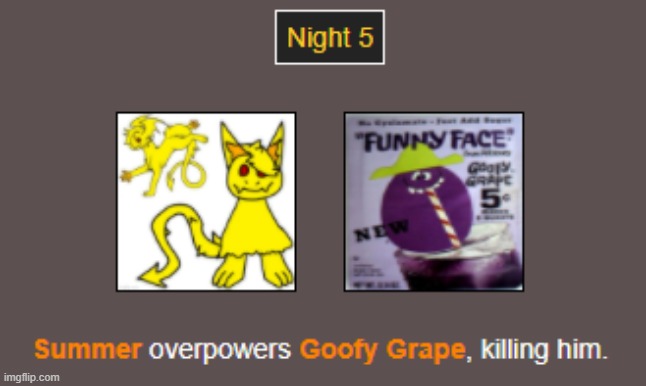 Night 5 | image tagged in hunger games | made w/ Imgflip meme maker