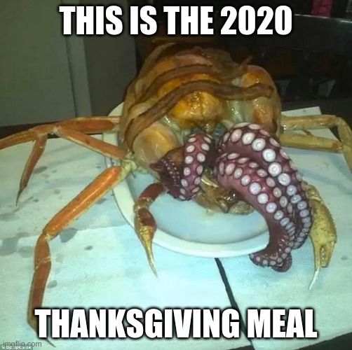 deesgusting | THIS IS THE 2020; THANKSGIVING MEAL | image tagged in thanksgiving,2020 | made w/ Imgflip meme maker