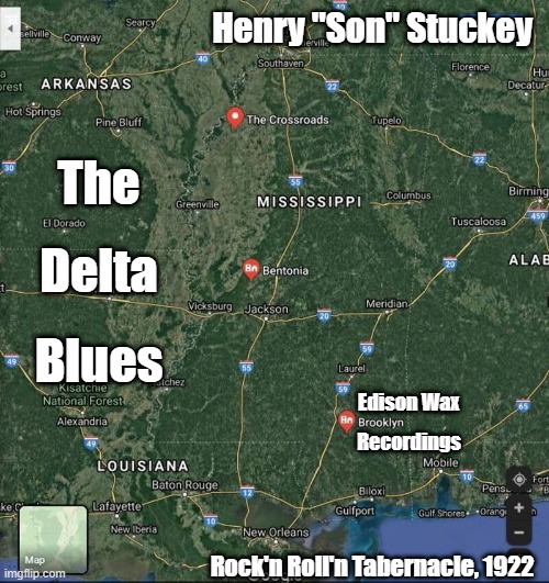 Brooklyn, Bentonia, Clarksdale (BBC) | Henry "Son" Stuckey; The; Delta; Blues; Edison Wax; Recordings; Rock'n Roll'n Tabernacle, 1922 | image tagged in victor talking machine co,edison wax recordings,henry son stuckey,the delta blues | made w/ Imgflip meme maker