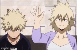 I M Bored So Here S A Gif Of Bakugo Getting Slapped Imgflip