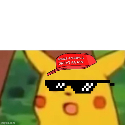 vote trump | image tagged in memes,surprised pikachu | made w/ Imgflip meme maker