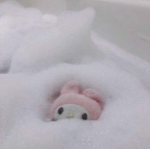 my melody bath Blank Meme Template