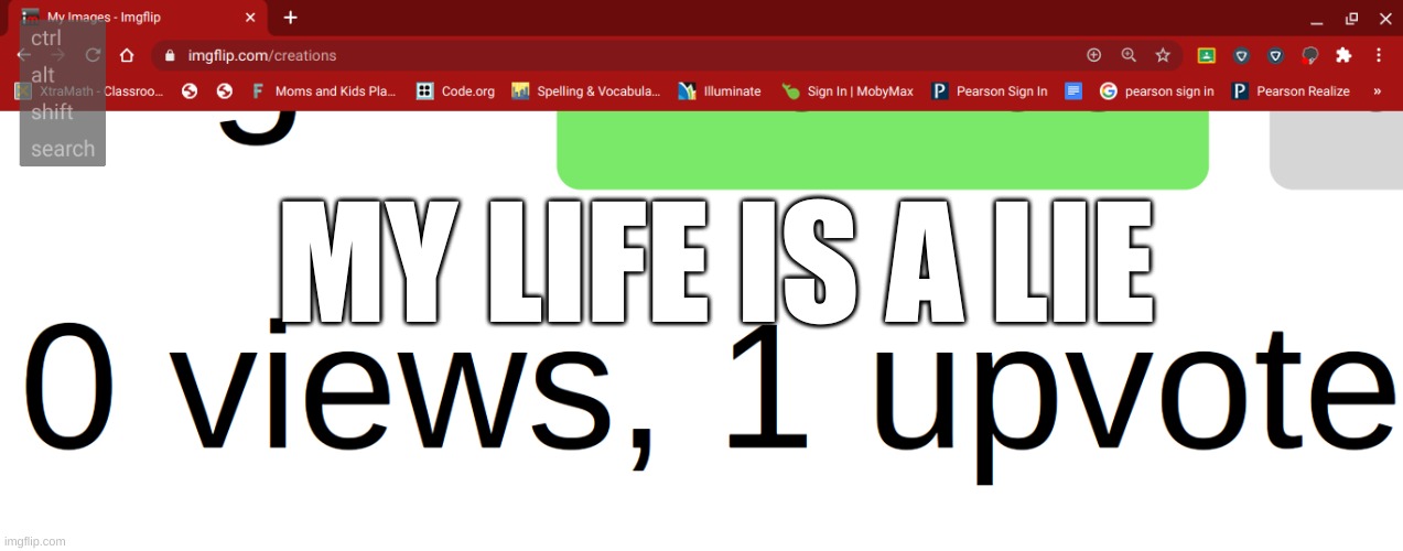 My life is a lie | MY LIFE IS A LIE | image tagged in memes | made w/ Imgflip meme maker