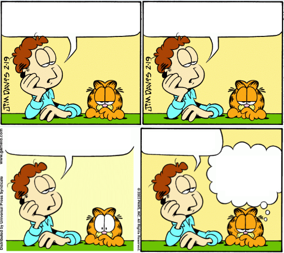 High Quality Garfield life's big questions Blank Meme Template