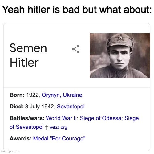 Yeah hitler is bad but what about: | made w/ Imgflip meme maker