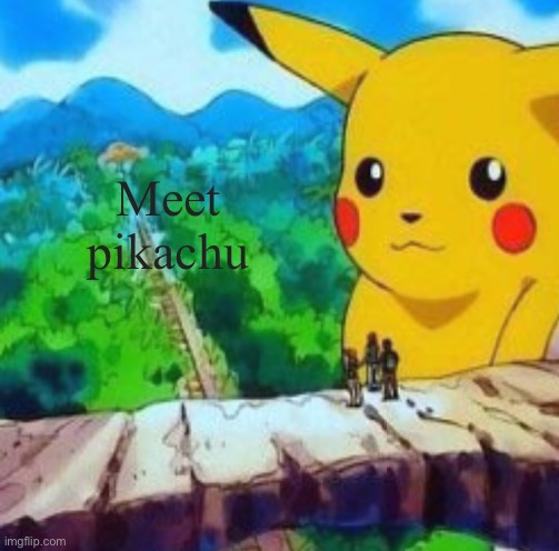 Imagine seeing this in your window | Meet pikachu | image tagged in pikachu,memes | made w/ Imgflip meme maker